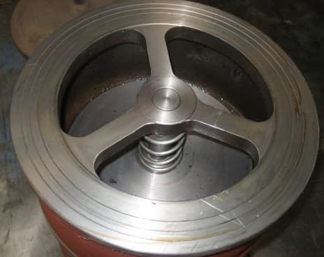 Single plate lifting type wafer check valve