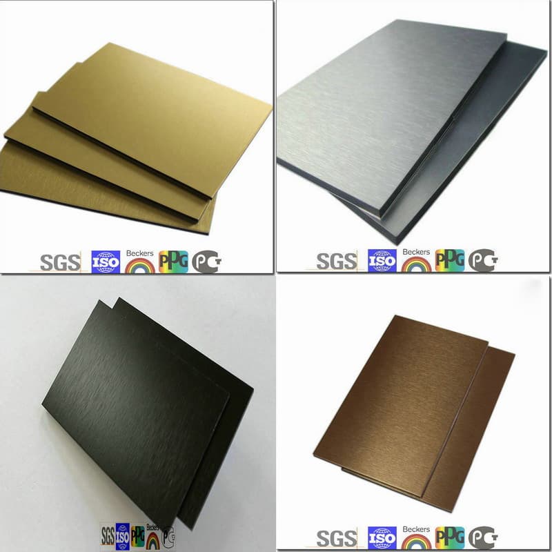 different color drawbench aluminum composite panel from china