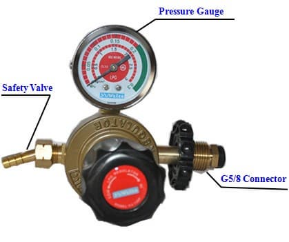 High pressure LPG gas regulator with CE/ISO