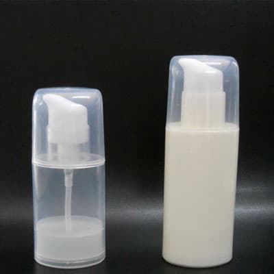 Oval plastic lotion bottle, serum bottle