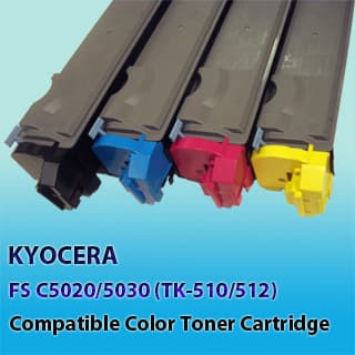 Kyocera TK-512 Compatible Color Toner Cartridge, Korea
