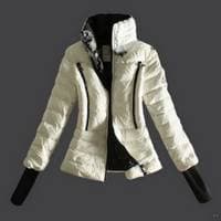 White Moncler Women's jackets