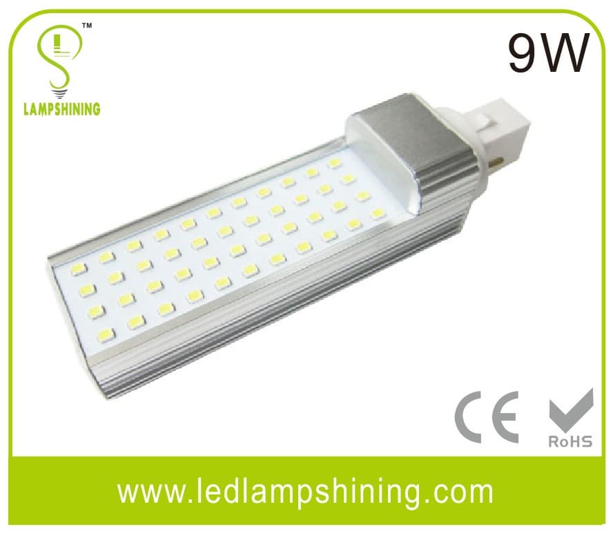 G24 PL 9w led plug in light without cover