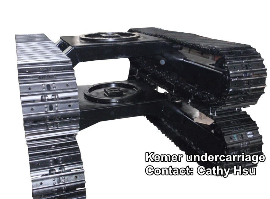 complete steel track undercarriage for drill