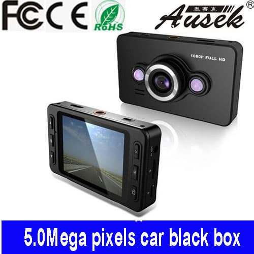 OEM D6 car black box manufacturer H.264 Ausek dash cam