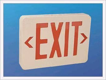 Plastic LED Exit Signs