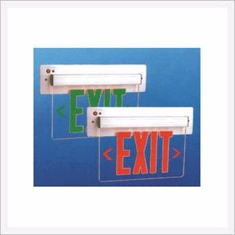 Recessed Wall Mounting LED Edge-Lit Exit Sign