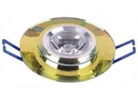 led ceiling round light 1W crystal yellow