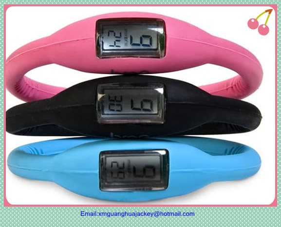 Silicone ion sport bracelet watches
