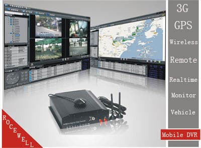 3G GPS 4CH H.264 wireless remote mobile DVR inter-conversation