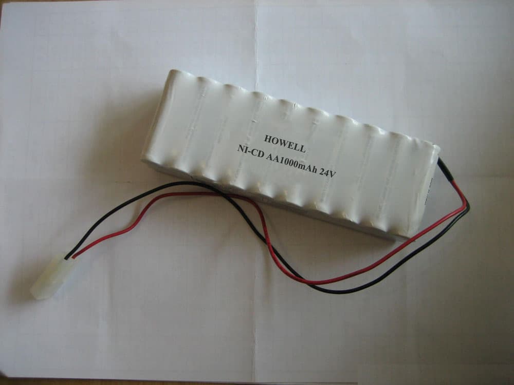 Rechargeable nicd battery pack aa 24V 1000mAh