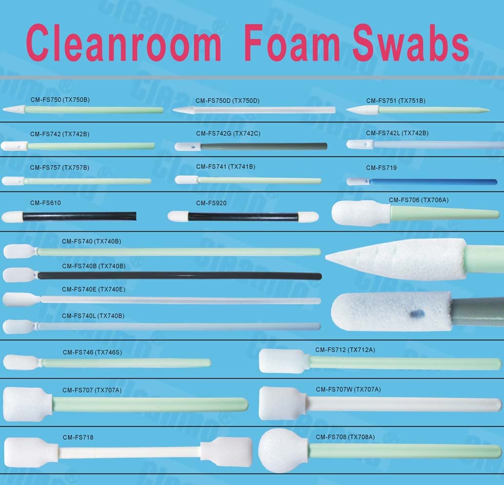 CM-FS757 Cleanroom Foam Swabs