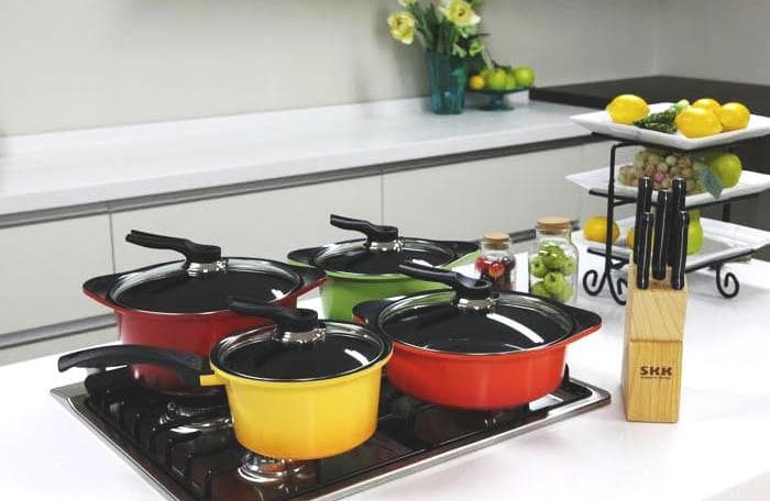 Color ceramic coating cookware