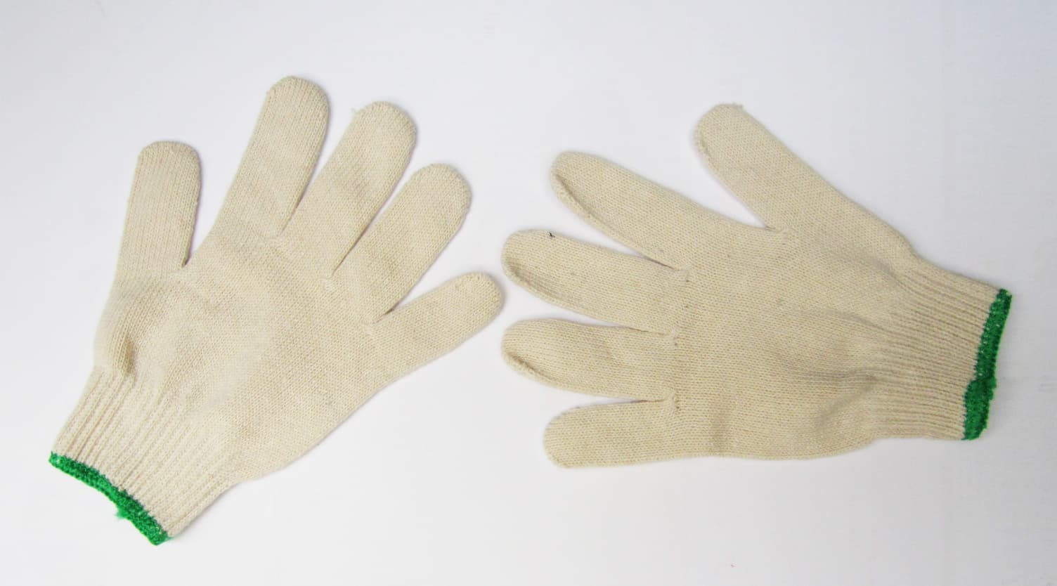 natural white cotton gloves