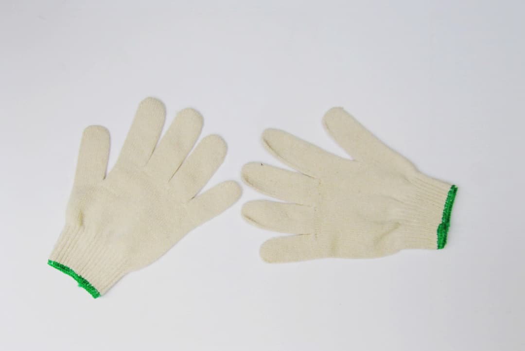 natural white gloves