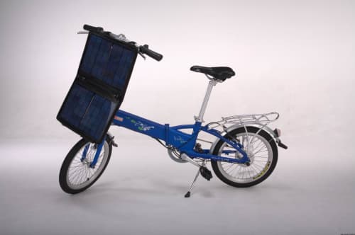 Solar Electric Bike, Made of 6061 Aluminum Alloy, with 180W Brushless Hub Motor and EN15194/CE