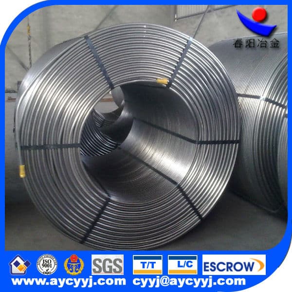 CaSi/SiCa /calcium silicon cored wire, silicon calcium core wire manufacturer in china