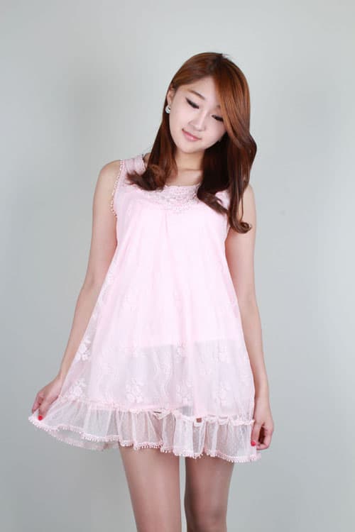 Lady Lace Mini Dress[JD KOREA CORP.]