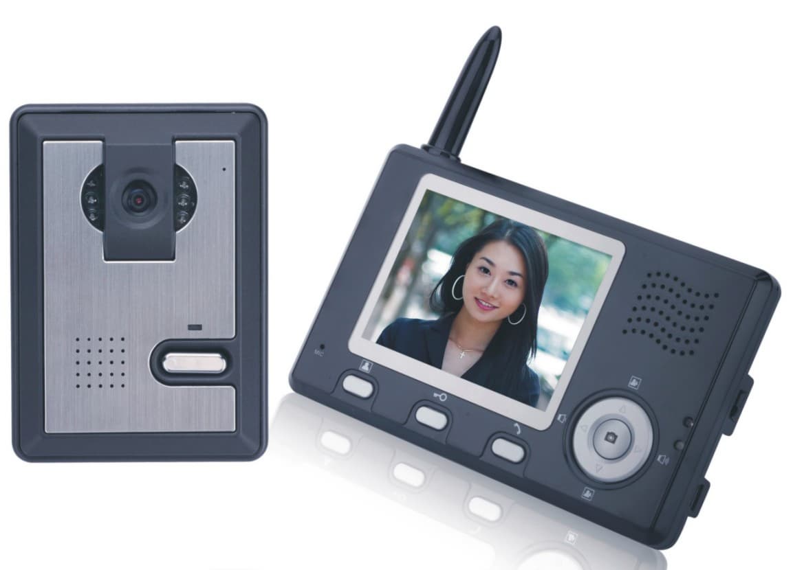 Wireless video door phone, 2.4G digital video door bell, cordless video intercom VDP-0601