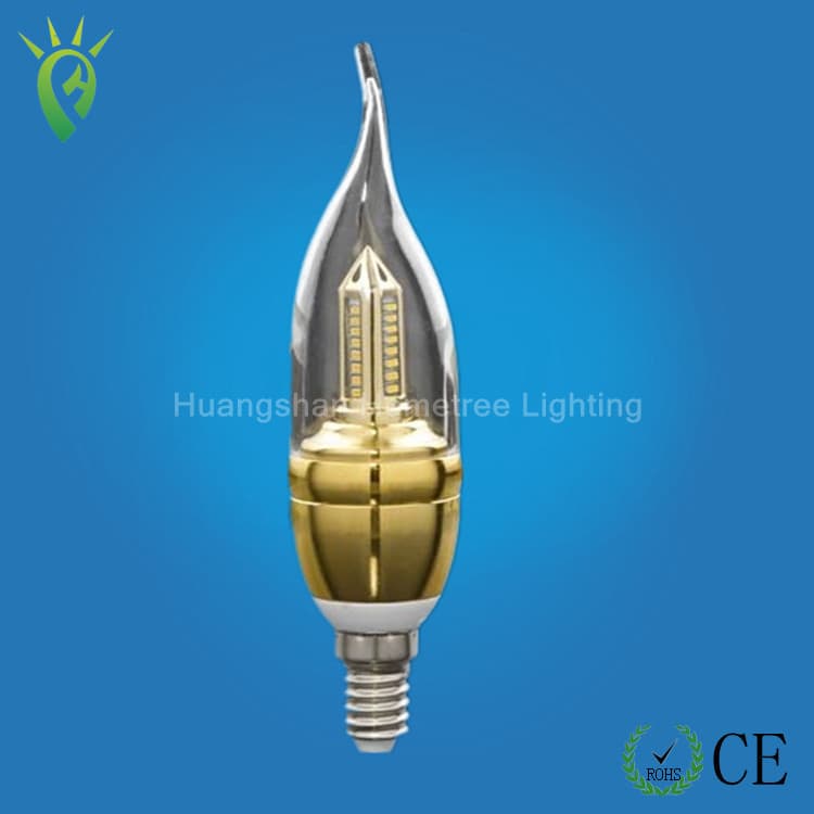 High Qulity E14 LED Candle Tail Lamp Dimmable/Non-Dimmable LED Crystal Lamp