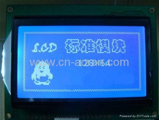 128X64 graphic lcd module 75x52.5 size led backlight