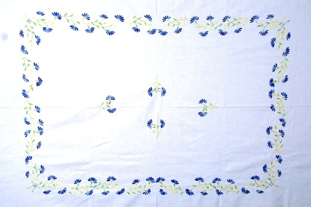 Hand embroidery bed spread