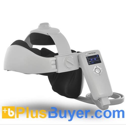 Digital Head and Neck Massager with Speakers (Acupressure Vibration + Heat Therapy)