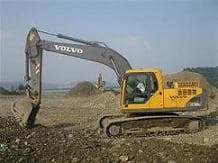 Used Volvo excavator EC210BLC