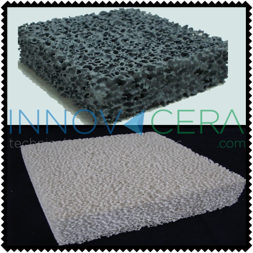 zirconia ceramic foam filter / alumina ceramic foam filter / silicon carbide ceramic foam filter