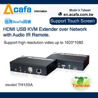 HDMI USB Touch-screen extender 150m-1080P, network hub extending