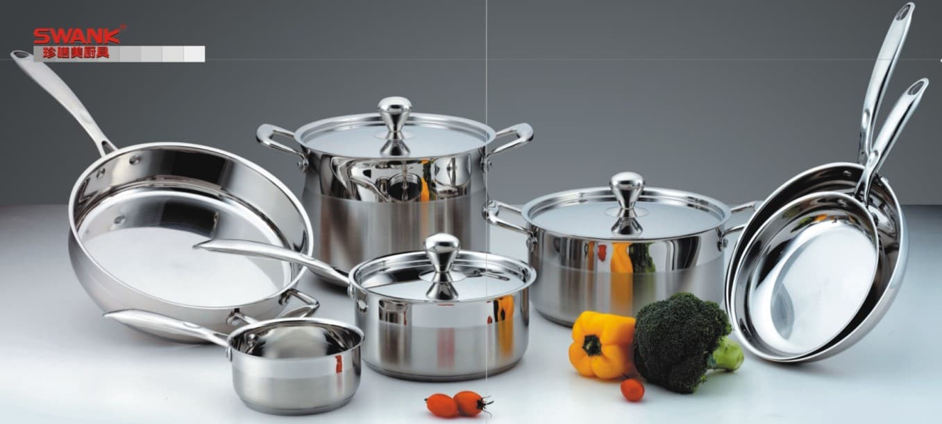 10pcs stainless steel cookware set