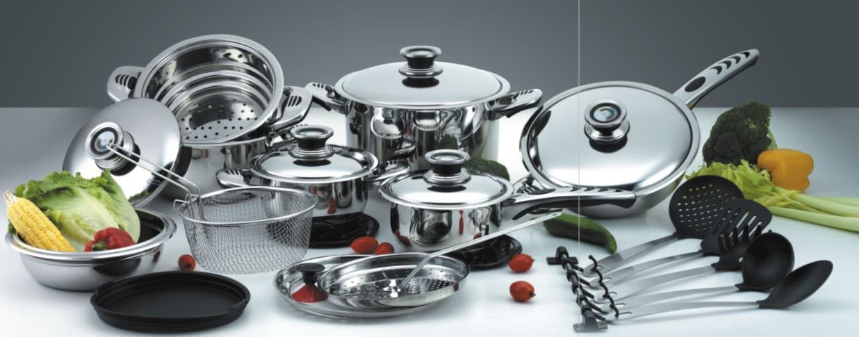 27pcs stainless steel cookware set