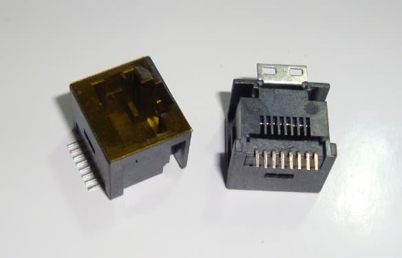 SMT RJ45 TOP ENTRY 8p8c two hole