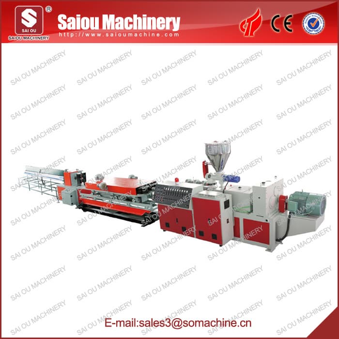 PVC corrugated pipe production line