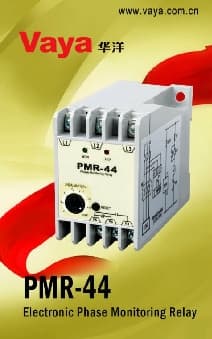 Electronic phase monitoring relay