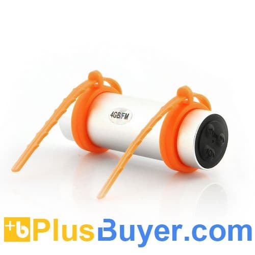 Waterproof MP3 Player (4GB, In-Ear Earphones, Arm Strap)