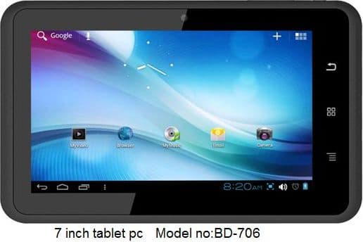 7 inch tablet pc  Android 4.0 BD-706