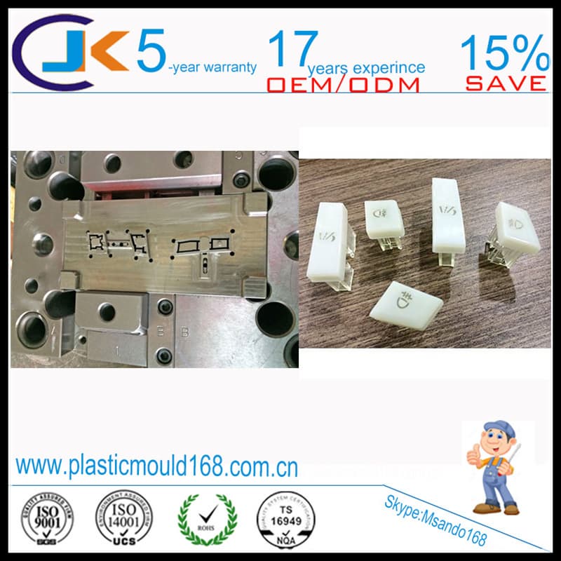 Two shot mould maker for auto button