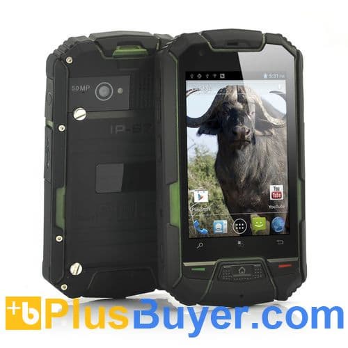 Buffalo - Ruggedized Dual Core Android Phone (3.5 Inch, 960x640, Green, Waterproof, Shockproof, Dustproof)