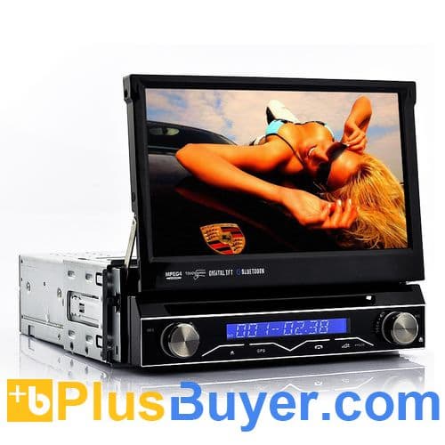 Shockwave - 7 Inch Touchscreen 1 DIN Car DVD with GPS, DVB-T