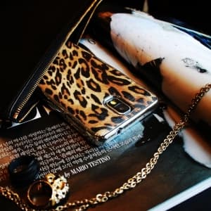Leopard case Korean Handmade Phone Case note3