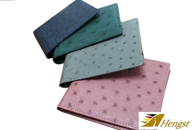 Men's leather wallet(Ostrich)