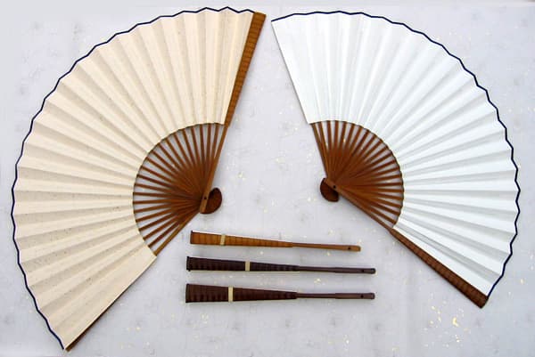 paper-fan and hand -fan
