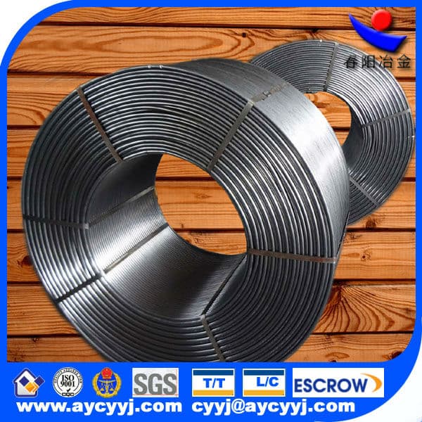 high standard SiAlBaCa cored wire manufacturer/ferro alloy cored wire/steel core wire
