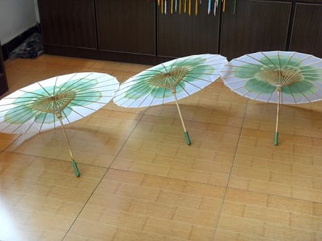 Hot sell Chinese Jasmine Flower umbrella art