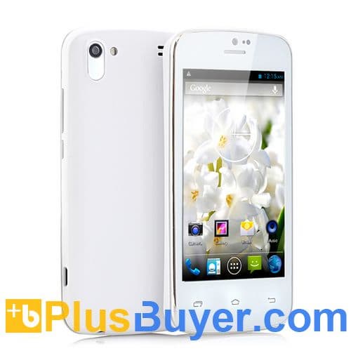 Hyacinth - 4 Inch Slim 3G Android 4.2 Phone (1.3GHz Dual Core, 512MB RAM, Bluetooth, Black)