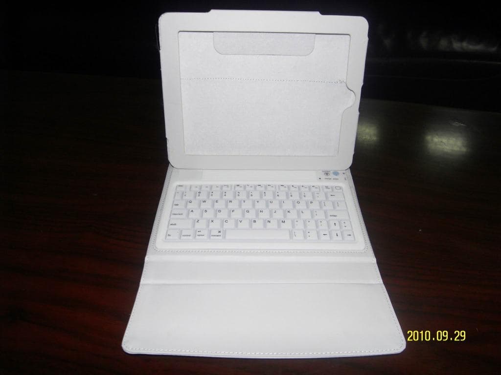Apple Ipad Bluetooth Leather Case Keyboard(White Ipad Bluetooth Keyboard)
