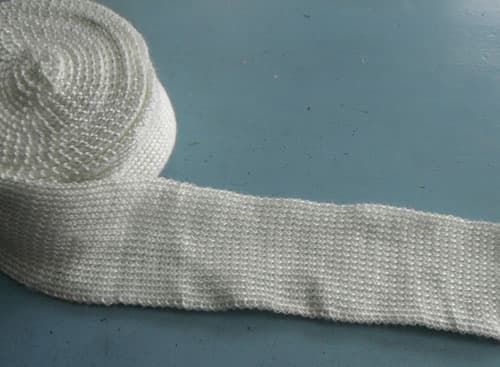 Thick wall knitted glass fibre sleeve