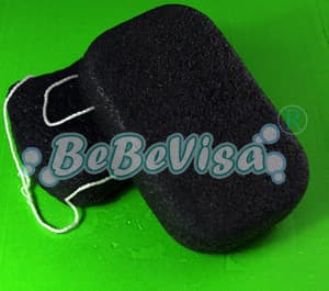 bamboo charcoal konjac sponge-MK916CO