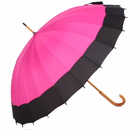 23 inch 24 ribs wooden straight umbrella (SU-2423W)